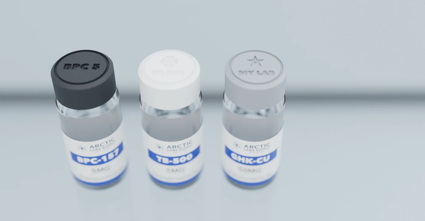 Arctic vial caps with custom labels